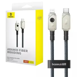baseus armed fiber braiding type c to ip 20w charging cable