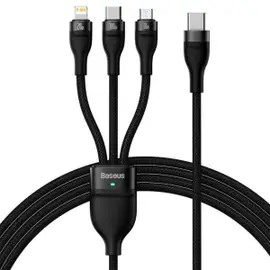 Baseus Flash Series 2 One-for three Fast Charging Cable Type-C to M+L+C 100W