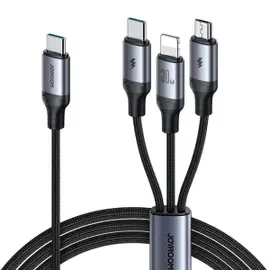 joyroom sa21 1t3 30w 3 in 1cable (type c to l c m)